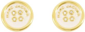 Marc Jacobs Messing Knoop Stud Oorbellen - Dames - Oorbellen - Geel - ONE Size - Accessoires