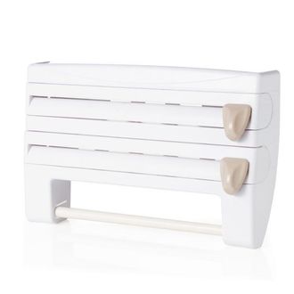 OEM Estanter&iacute;a De Pared Multifuncional Blanca Para Utensilios De Cocina, 39x10x24cm