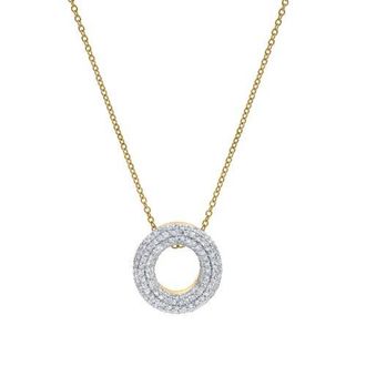 LuvMyJewelry Big Bubble Initial Letter 14K Yellow Gold Diamond Pendant Necklace in Gold O at Nordstrom