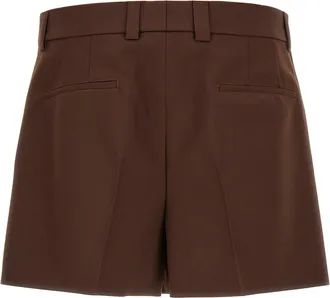 Gucci Mens Brown Wool Bermuda Shorts