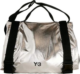 Yohji Yamamoto metallic-finish bag - unisex - Polyamide - OS - Silver
