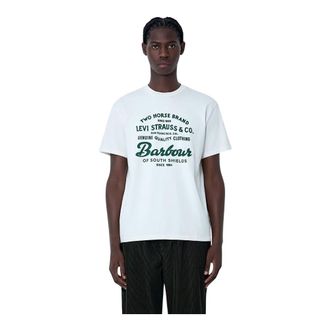 Levi's T-Shirts, male, White, Size: L Logo Motif T-Shirt