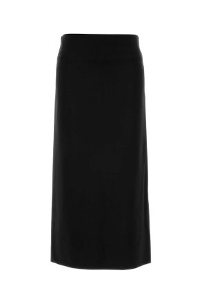 Jil Sander Black Jersey Skirt