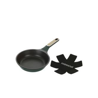 KASANOVA Padella antiaderente 20 cm verde con salvapadella