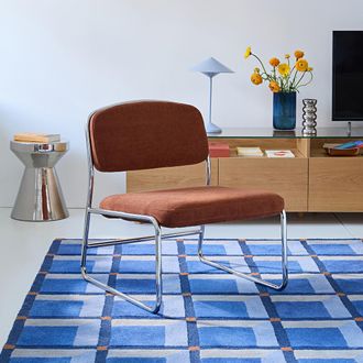 La Redoute Interieurs Fauteuil van chroom en stof, Celestina