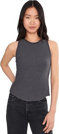 Lilla P Shirttail Hem Tank Top Womens Clothing Granite : XL, Cotton/Modal/Polyester