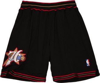Mitchell & Ness NBA Authentic Philadelphia 76ers Road 1997-98 Shorts Black ASHRGS18129-P76BLCK97