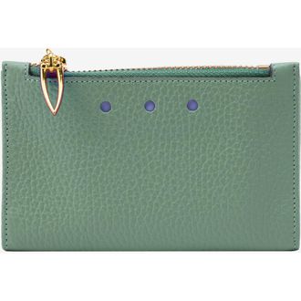 Tusk Ascot Slim Card Case with Zip Coin Pocket in Sage at Nordstrom