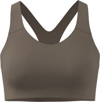 adidas Optime Essentials HS Sport-BH f&uuml;r Damen | braun/grau