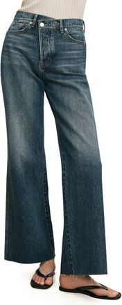 Veronica Beard Taylor High Waist Ankle Wide Leg Jeans in City Lights at Nordstrom, Size 25