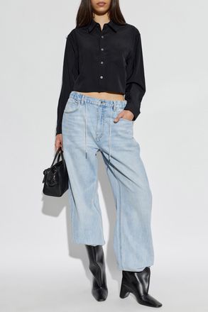 Alexander Wang Wide-leg Jeans, Womens, Blue