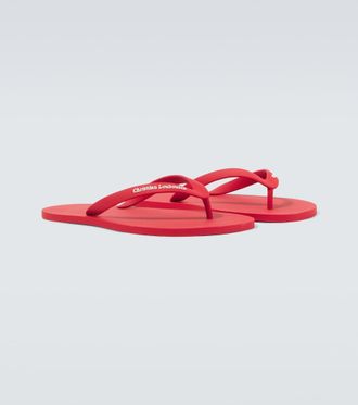 Christian Louboutin Logo thong sandals