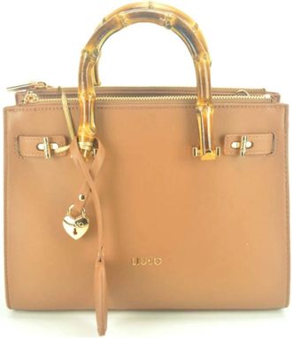 Liu Jo Stijlvolle Camel Fashion Accessoire - Dames - Handtassen - Bruin - ONE Size - Leer - Tassen