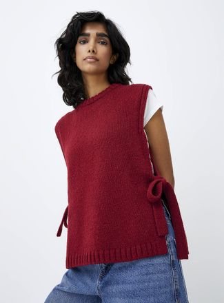 Twik Womens Side-tie sweater vest