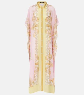 Versace Underwater Barocco georgette kaftan