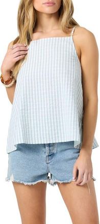 O'Neill Martina Stripe Cotton Camisole in Winter White at Nordstrom, Size Xx-Large