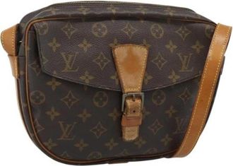 Louis Vuitton Pre-owned Monogram Canvas Shoulder Bag - Dames - Vintage Schoudertas - Bruin - ONE Size - Leer - Vintage