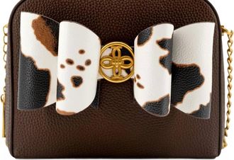 Like Dreams Womens Moo Bow Mini Crossbody Bag In Brown