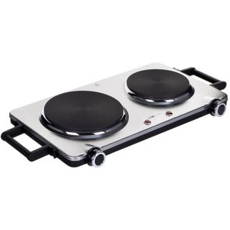 Clatronic Placa De Cocci&oacute;n Doble Clatronic De Acero Inoxidable 2 Placas 2500w Placa El&eacute;ctrica Placas Con Protecci&oacute;n Contra Sobrecalentamiento Dkp 3668 E