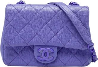 Chanel Pre-owned Incognito Crossbody Bag - Dames - Pre-owned - Paars - Maat: ONE Size Zijde