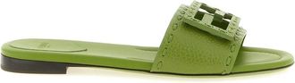 Fendi Sliders, female, Green, Size: 8 1/2 US Baguette Slides
