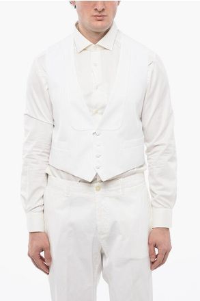 Corneliani Lightweight Cotton MASTER Waistcoat with Back Adjuster size 56