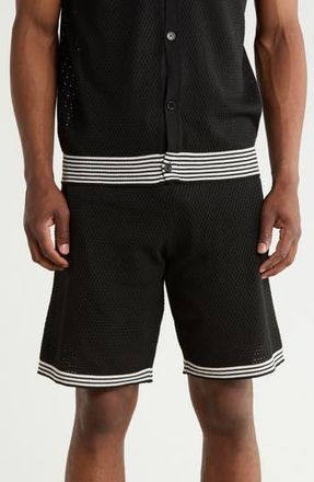 T.R. Premium Textured Knit Shorts in Black at Nordstrom Rack, Size Xxx-Large