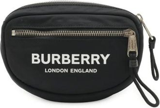 Burberry Pre-owned Belt Bags, male, Black, Size: ONE SIZE Pre-owned ML Cannon Nylon Leather Waist Bag