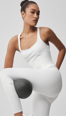 Alo | Airbrush Sparks Fly Corset Tank Top in White, Size: Medium