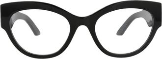 McQ by Alexander McQueen Optical Glasses in Black Black Transparent at Nordstrom Rack