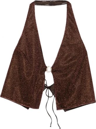 Os&eacute;ree Sleeveless Tops - Dames - Tops zonder mouwen - Bruin - L - Tops