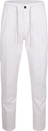 Eleventy Cotton Elasticized Front-Pleated Drawstring Casual Pants