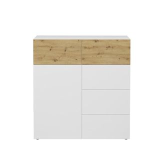 Calicosy Buffet 1 puerta 5 cajones belm 1 - l109 x h115 cm - blanco