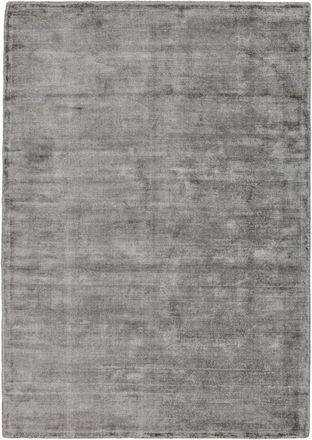 THEKO Alfombra de viscosa tejida a mano estilo vintage gris 190x290 cm