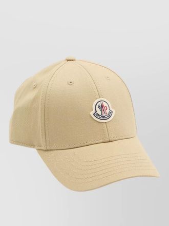 Moncler logo baseball cap curved brim design