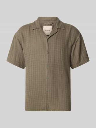 Only & Sons Regular Fit Freizeithemd aus Viskose-Leinen-Mix Modell LATHAM in Oliv, Gr&ouml;&szlig;e XXL