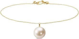 Sophie Bille Brahe Cavigliera Ladorable à Pied in oro giallo 14 carati con perla