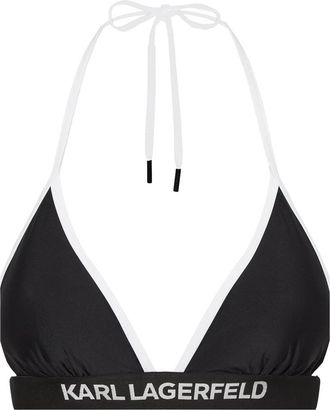 Karl Lagerfeld Beachwear - Dames - Bikinis - Zwart - L - Badmode
