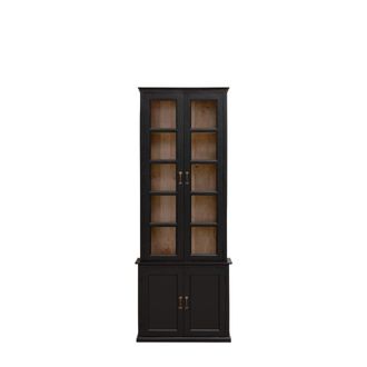 Chehoma Vitrina peque&ntilde;a de madera negra