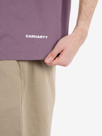 Carhartt Work in Progress S/S Link Script T-Shirt phlox / white