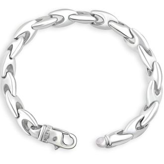 Pompeii3 Mens 14k Gold (51gram) or Platinum (81gram) 9.5mm Link Bracelet 8.5