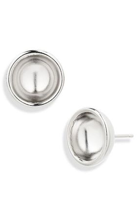 Justine Clenquet Small Freja Stud Earrings in Palladium at Nordstrom