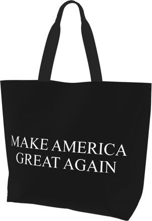 AOOEDM Make America America Again Ladies Canvas Tote Reusable Shopping Bag