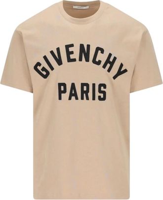 Givenchy Beige Crew Neck T-Shirt