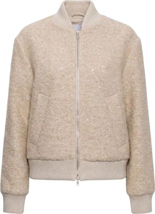 PESERICO Jassen, Dames, Beige, XS, A21103 A7733 Bomberjack