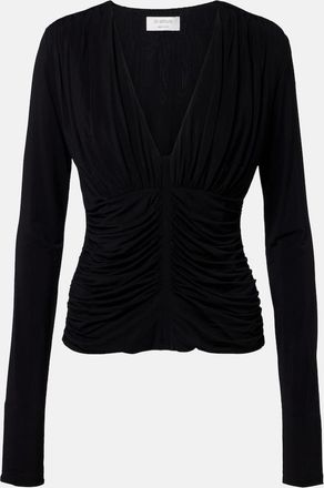 Sportmax Top de crep&eacute; fruncido