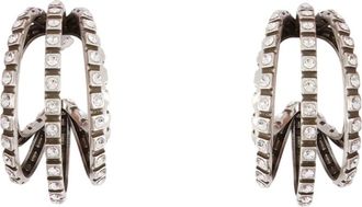 Isabel Marant Grote Hoepeloorbellen - Dames - Oorbellen - Grijs - ONE Size - Accessoires