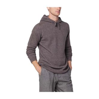 Roberto Collina Hoodies, male, Gray, S, Hooded Jumper