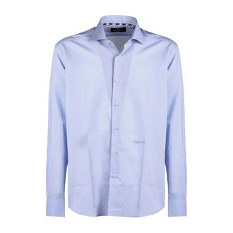 Aquascutum Iconic Shirt - Heren - Zakelijke Overhemden - Blauw - 3XL - Katoen - Overhemden
