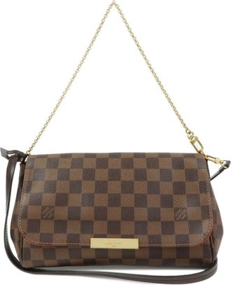 Louis Vuitton Favorite Damier Brown Canvas Handbag (Pre-Owned)